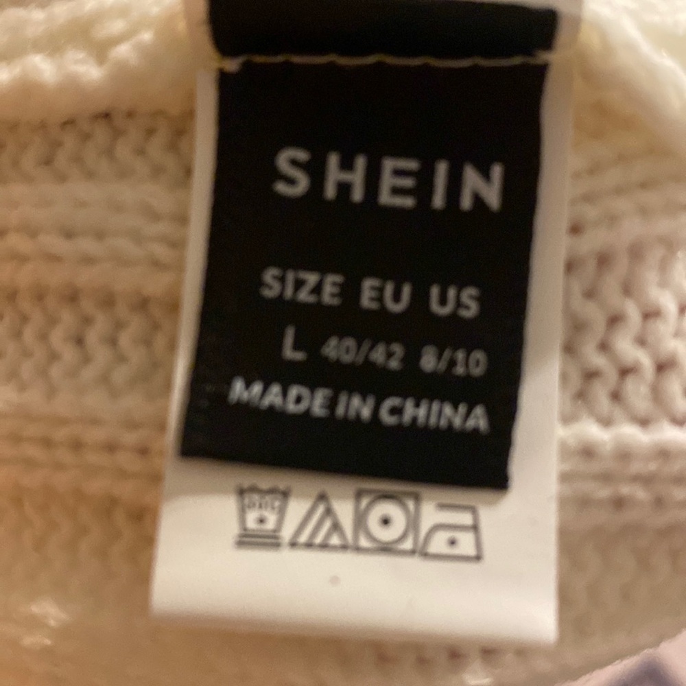 Shein Oversize Cream Sweater